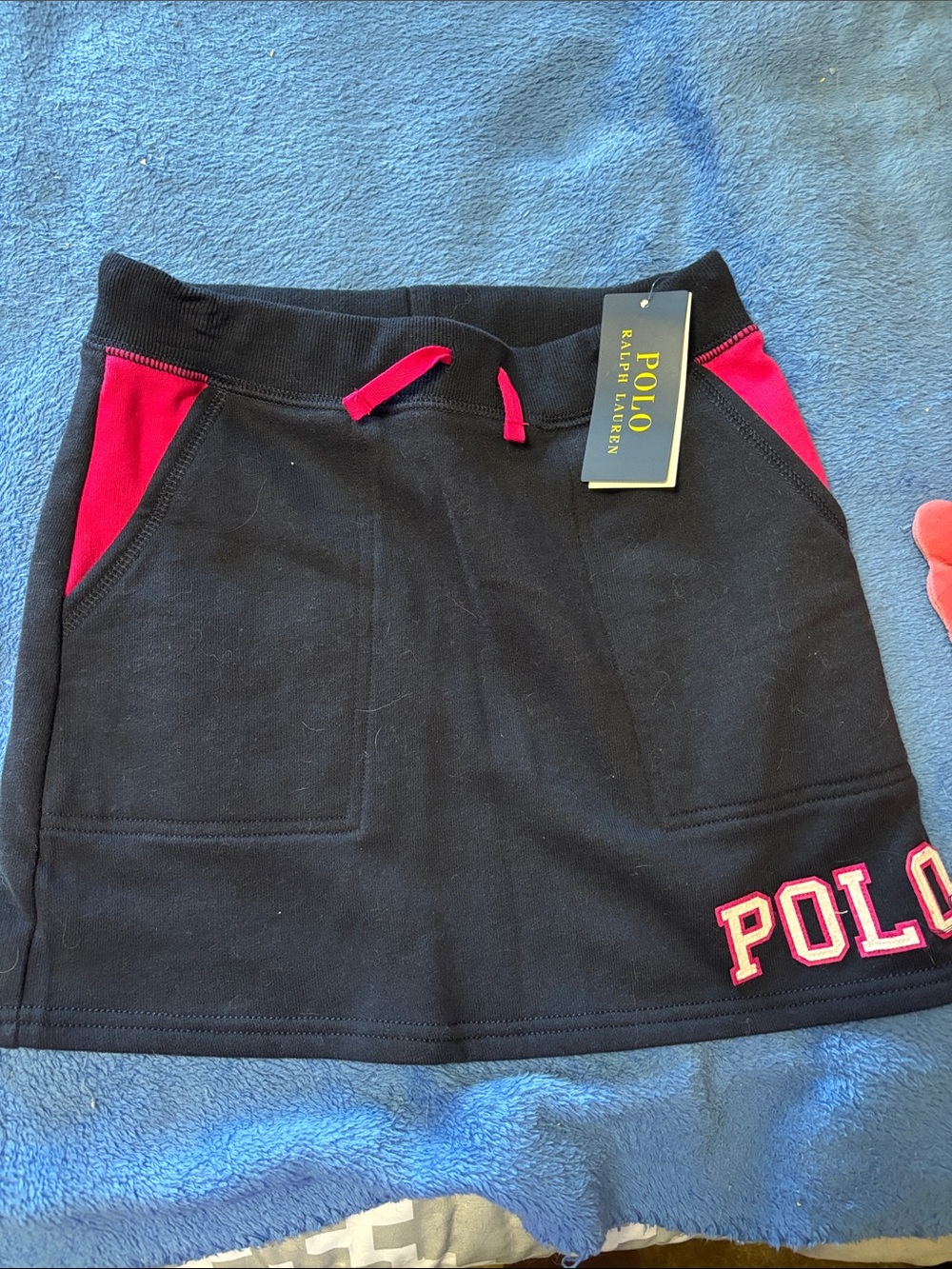 Polo by Ralph Lauren Blue Skirt with Pink Trim